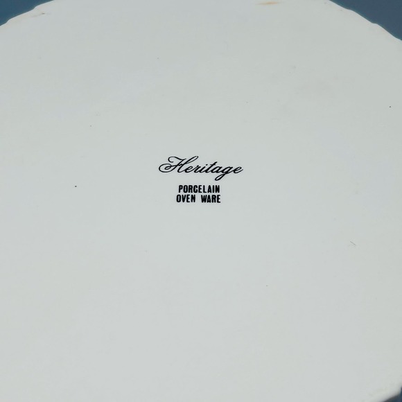 Heritage Porcelain Ovenware Floral Design Video Covered Casserole Dish - Picture 9 of 12